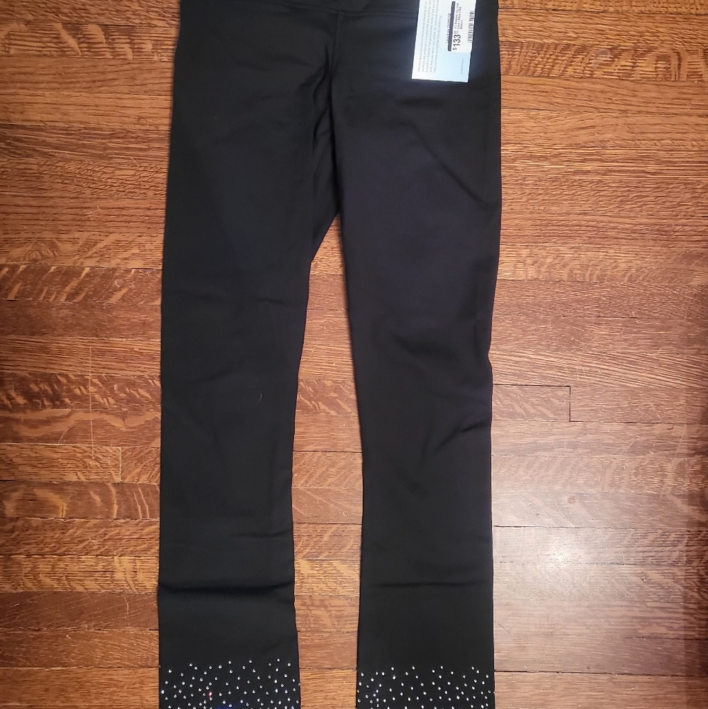 Figure Skate Leggings with Rhinestone Detail, Brand New, Never Worn.